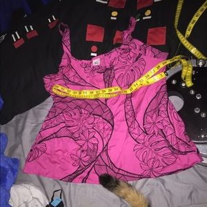 Hawaiian pink women top tank Size XL chest 39-41